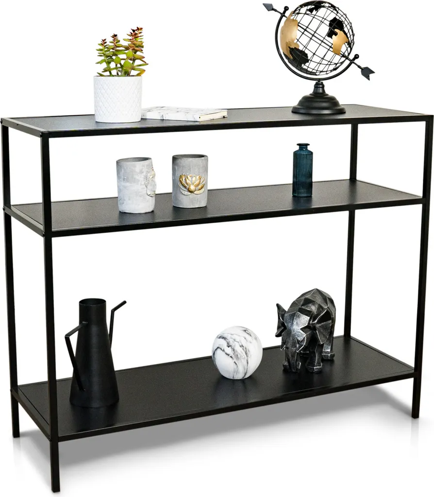Table console industrielle pour entrée et salon meuble d'appoint - 2