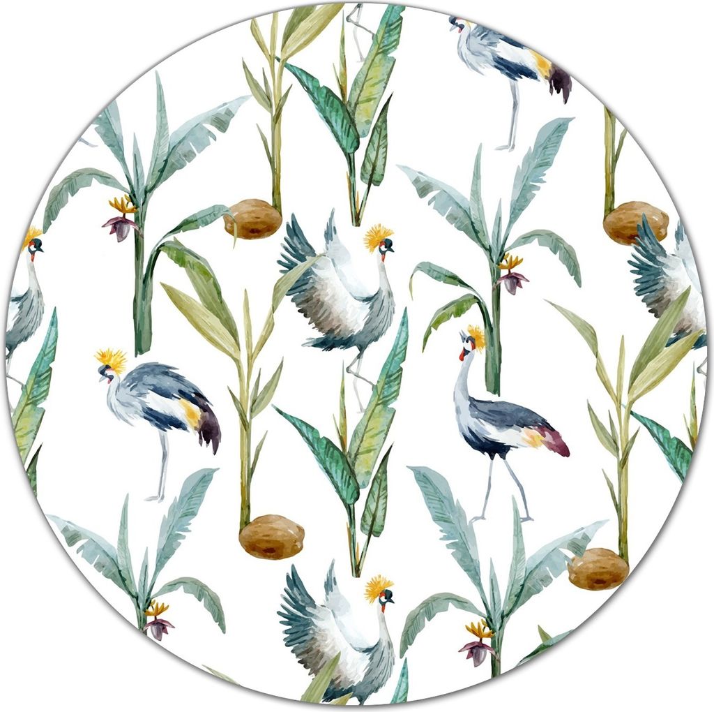 Glas-Herdabdeckplatte Glaskeramikkochfeld-Abdeckung Schneideplatten - 40 cm - Vögel und Pflanzen