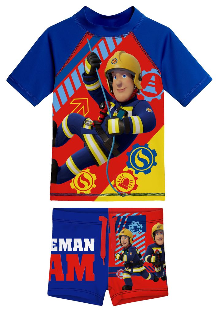 Feuerwehrmann Sam Schwimmset UV-Schutz 30 für Jungen - Produktbild 