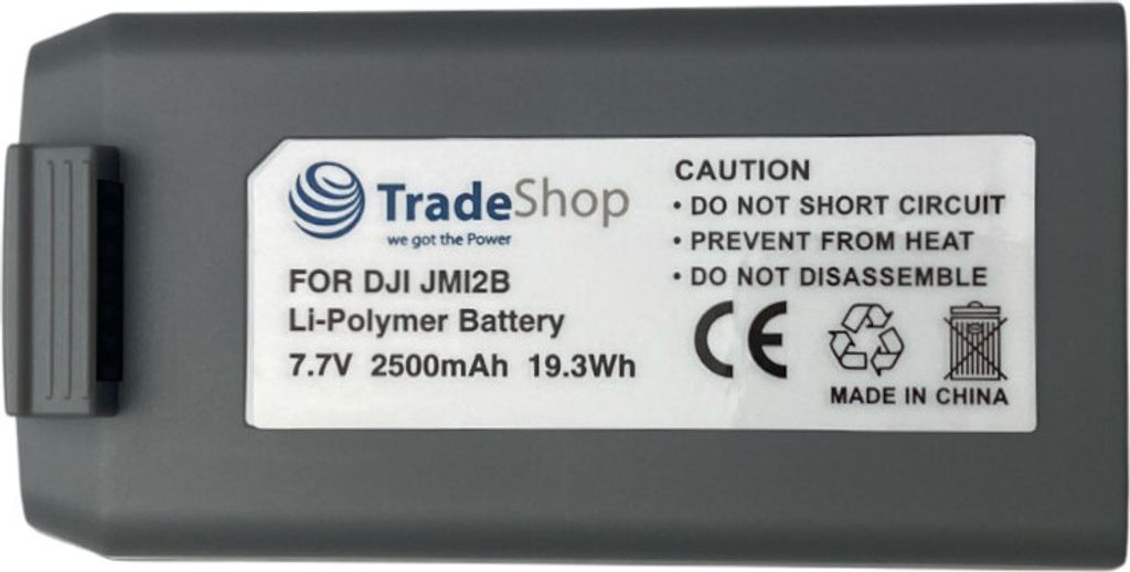 Trade-Shop Li-Polymer Akku 7,7V 2500mAh kompatibel mit DJI Mavic Mini SE, Mini 2, Mini 4K / Drohnen-Zubehör, Multikopter, Kamera-Drohne