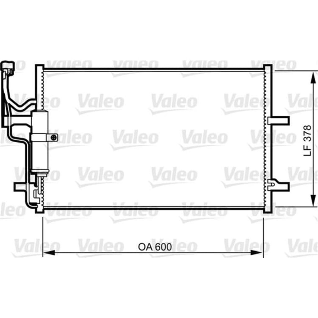 VALEO 814265 Kondensator Klimaanlage Klimakondensator für MAZDA 5 (CR19) +Trockner