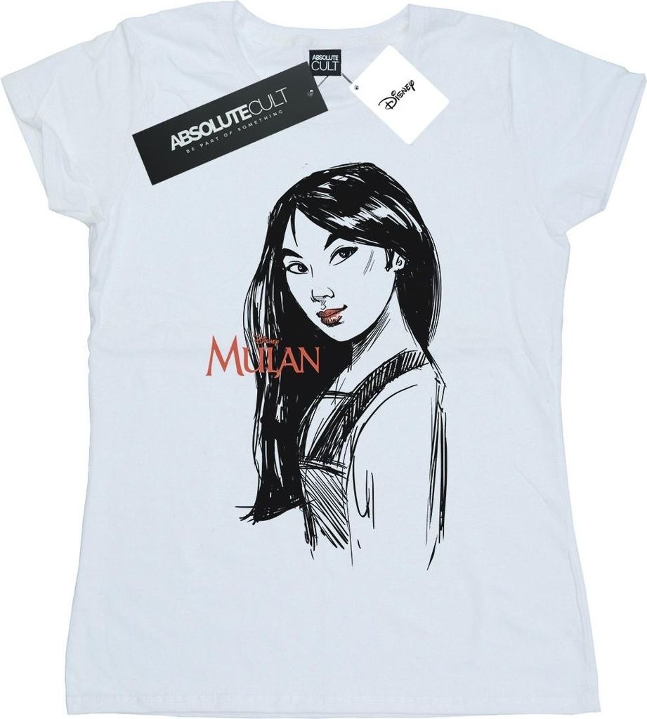 Disney - "Sketch" T-Shirt für Damen BI37265 (M) (Weiß) Produktbild 