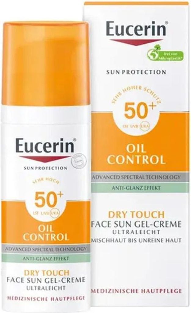 Eucerin Oil Control Face Sun Gel-Crème SPF 50+, 50 ml de Image du produit 