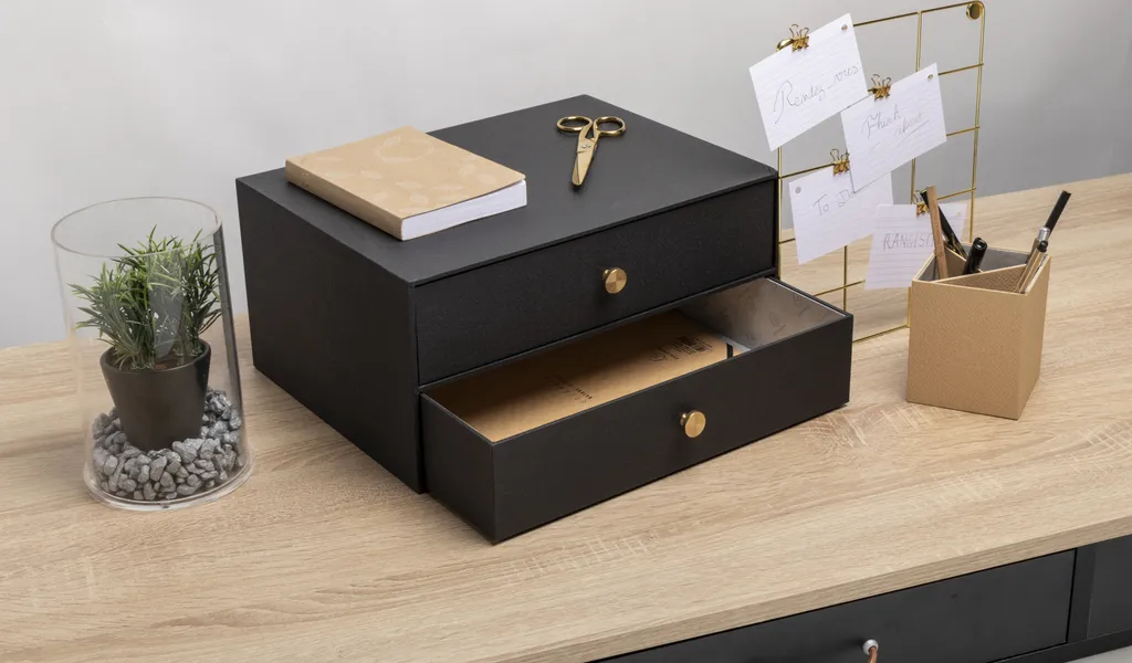 Exacompta Module 2 Tiroirs OfficeByMe Noir 30601E - Caisson Bureau - 3