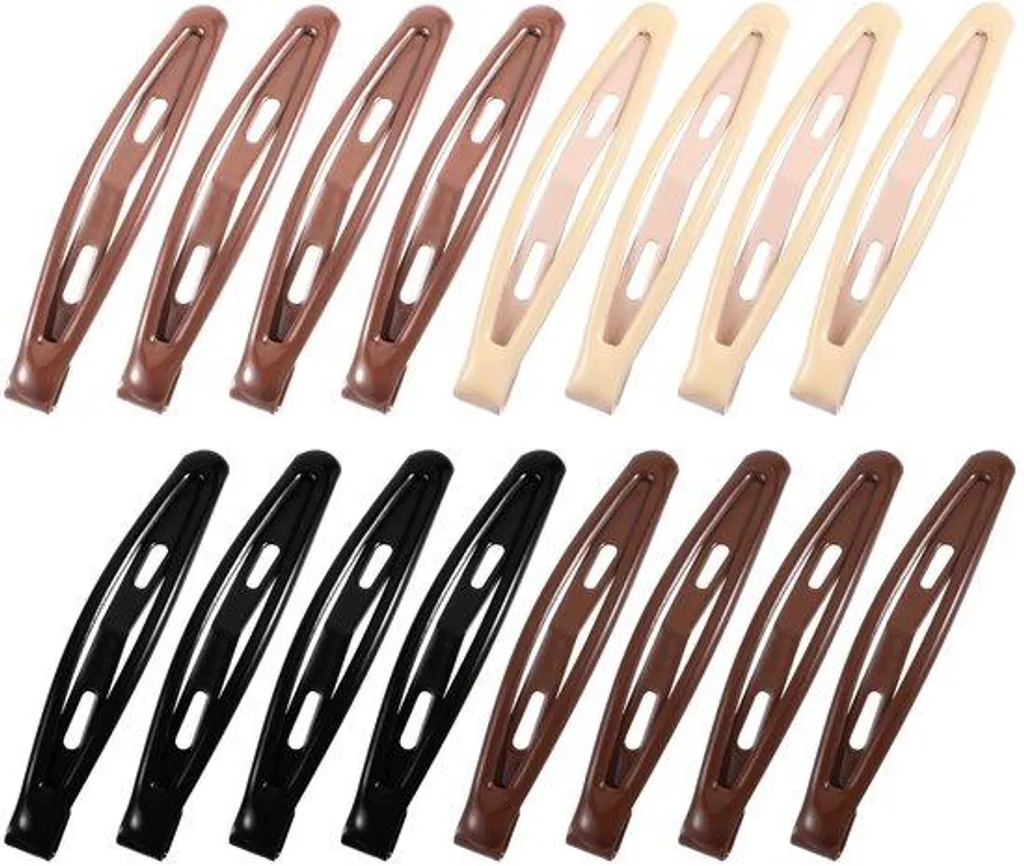 Barrettes cheveux pour sport et travail lot de 16 en métal solide
