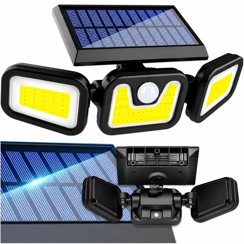 Solárne LED svetlo 3 v 1, 500 lm, PIR a súmrakový senzor, Obrázok produktu 