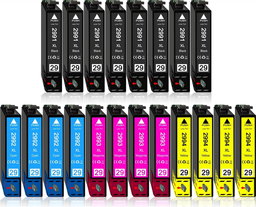 16er Pack Druckerpatronen 29 29XL kompatibel mit Epson XP-235