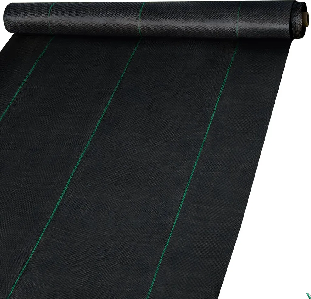 Toile de paillage non-tissé 167m² anti-mauvaises herbes 51g/m² noir
