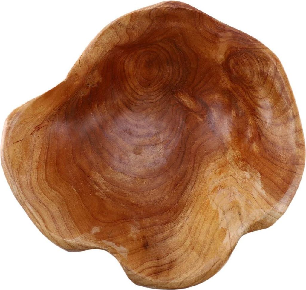 Handgemachte Holzschale - natürliche Servierschale - 24-29 cm