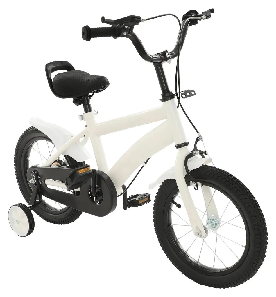 Vélo enfant anti-chute avec roues stabilisatrices et freins V-brake
