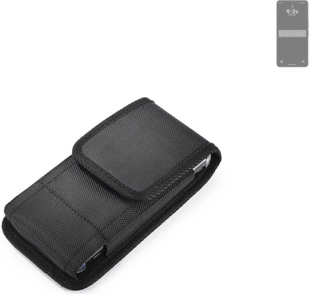 Holster Gürteltasche kompatibel mit Leica Leitz Phone 3 Holster Gürtel Tasche wasserabweisend Handy Hülle Schutz Hülle Outdoor schwarz K-S-Trade