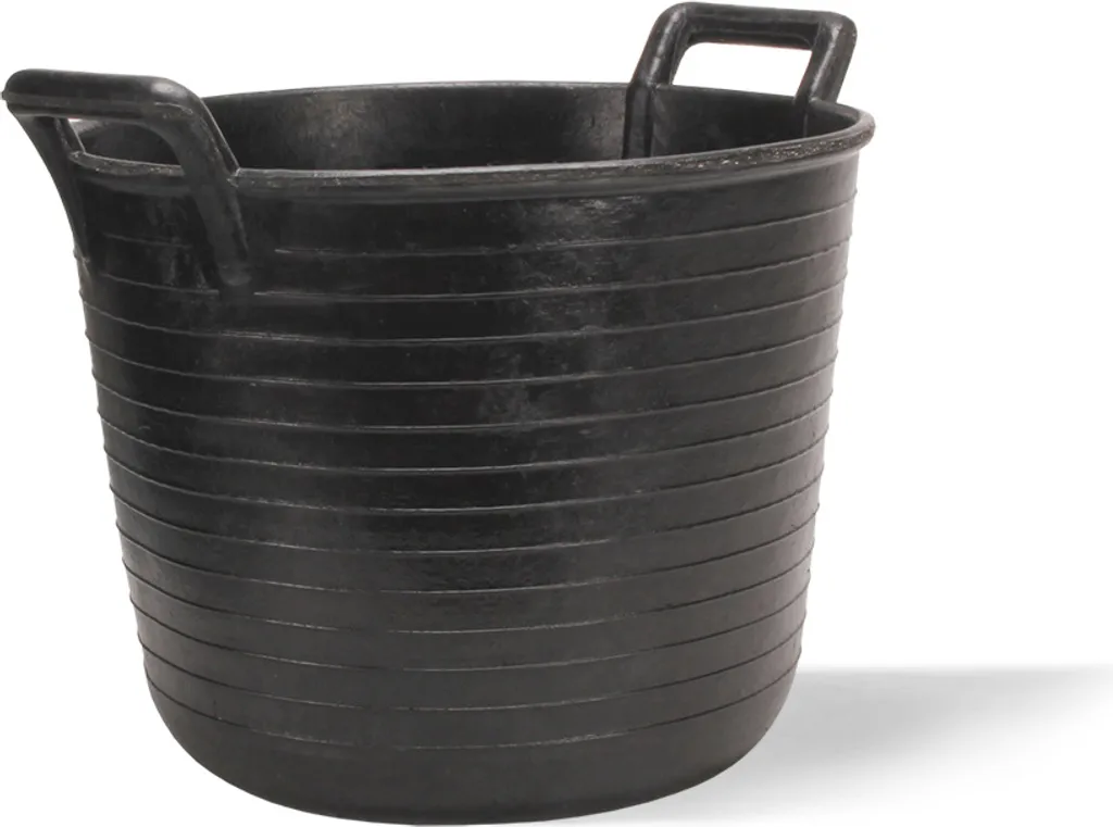Seau de chantier RUBI 33L pour mortier et gravats - Panier n° 99 robuste