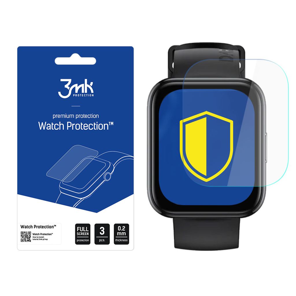 3mk Display Schutzfolie Watch Protection für Realme Watch 2 Pro 0,2mm (3 Stück)