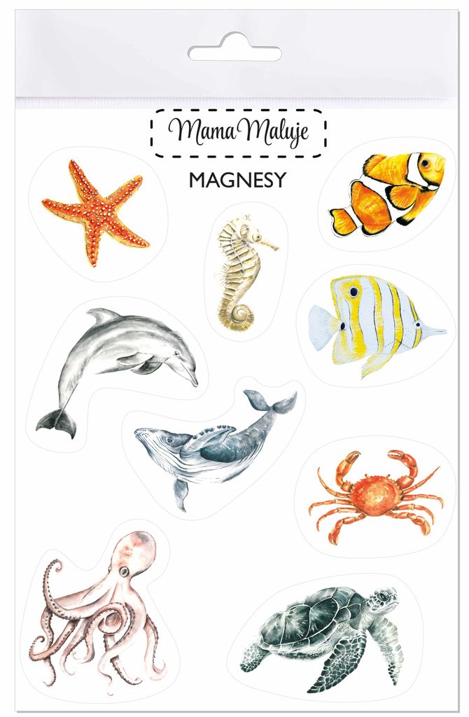 Magnete: Tiere der Meere und Ozeane – Mama malt