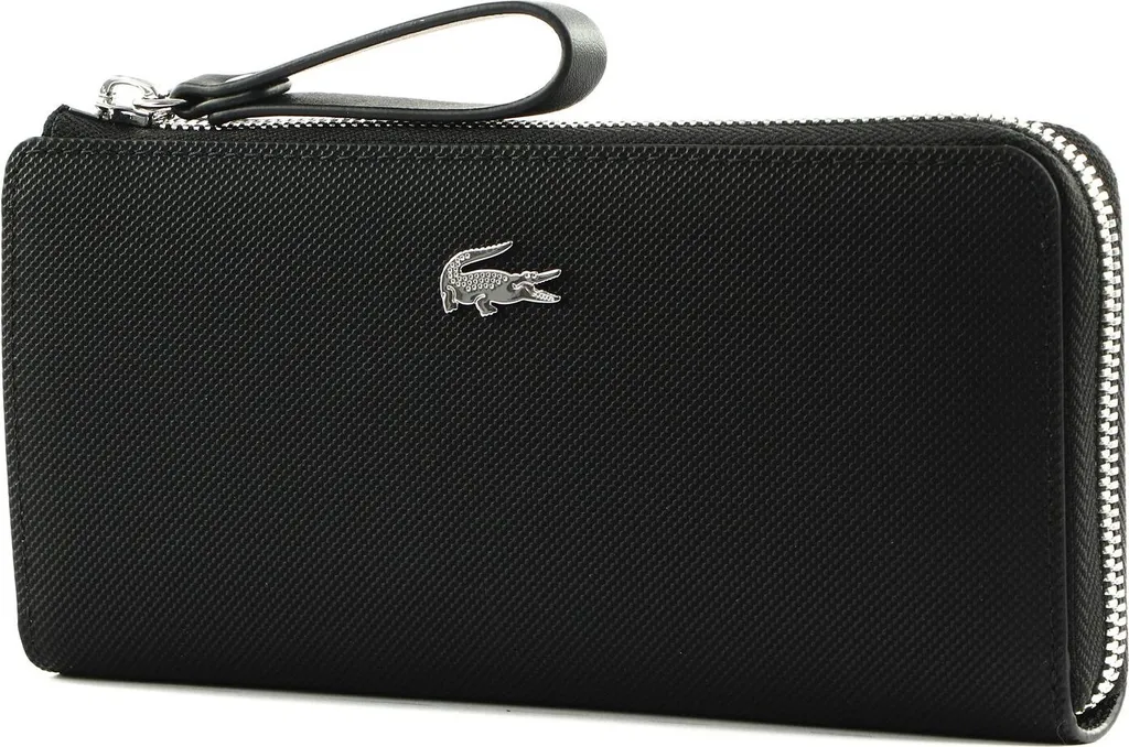 Lacoste Daily Lifestyle Slim Zip Wallet Nero | Portafoglio Uomo Originale