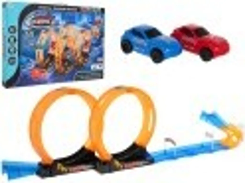 Circuit Automobile de Course Stable 4 Loopings sans Déraillement 38p - 7