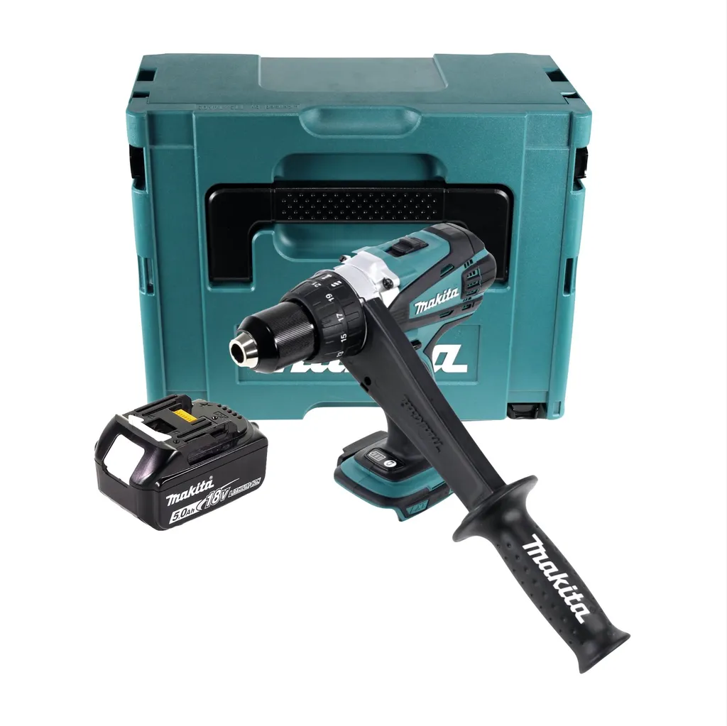 Perceuse Visseuse Makita 18V DDF458 91Nm en Coffret Makpac et Accu 5Ah - 2