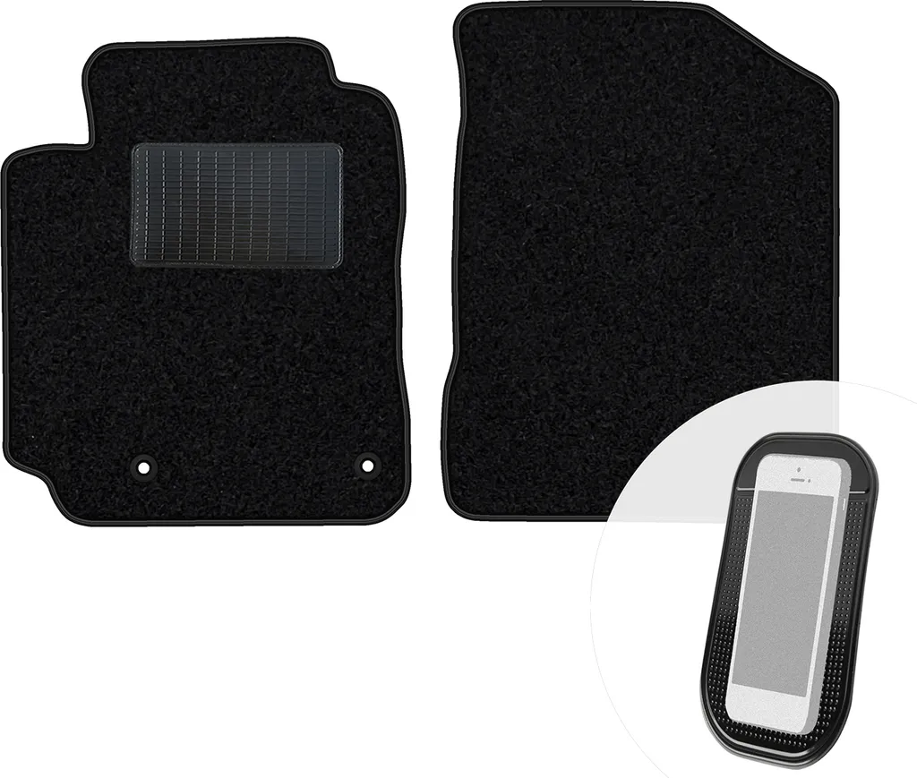 MTM Tappetini Auto Su Misura Per Toyota Yaris I 3 Porte 1999-2005 - Set 4 Pezzi In Moquette Nera