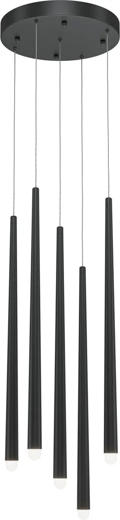 Suspension Maytoni Cascade 5 LED Noir Aluminium 150 cm - Luminaire Chic