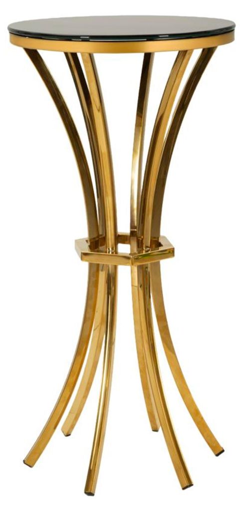 Mauro Ferretti Beistelltisch Shanty hoch Ø 40x81 cm gold Produktbild 