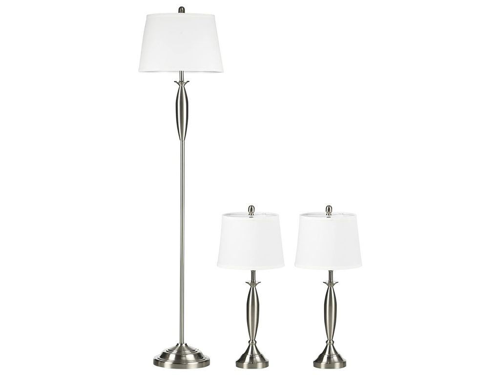 HOMCOM B31-334V90, set van 3 vloer- en bureaulampen - B Productafbeelding 