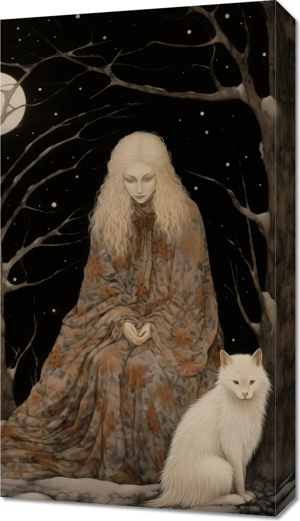 Guardiana della Foresta Quadro 40x70 cm | Magia per la tua Casa