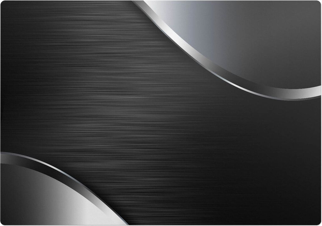 Metallische Wellen – Bodenschutzmatte – Rutschfest – Schutzmatte für Büro – Vinylmatte – Stuhlunterlage –100 x 70 cm