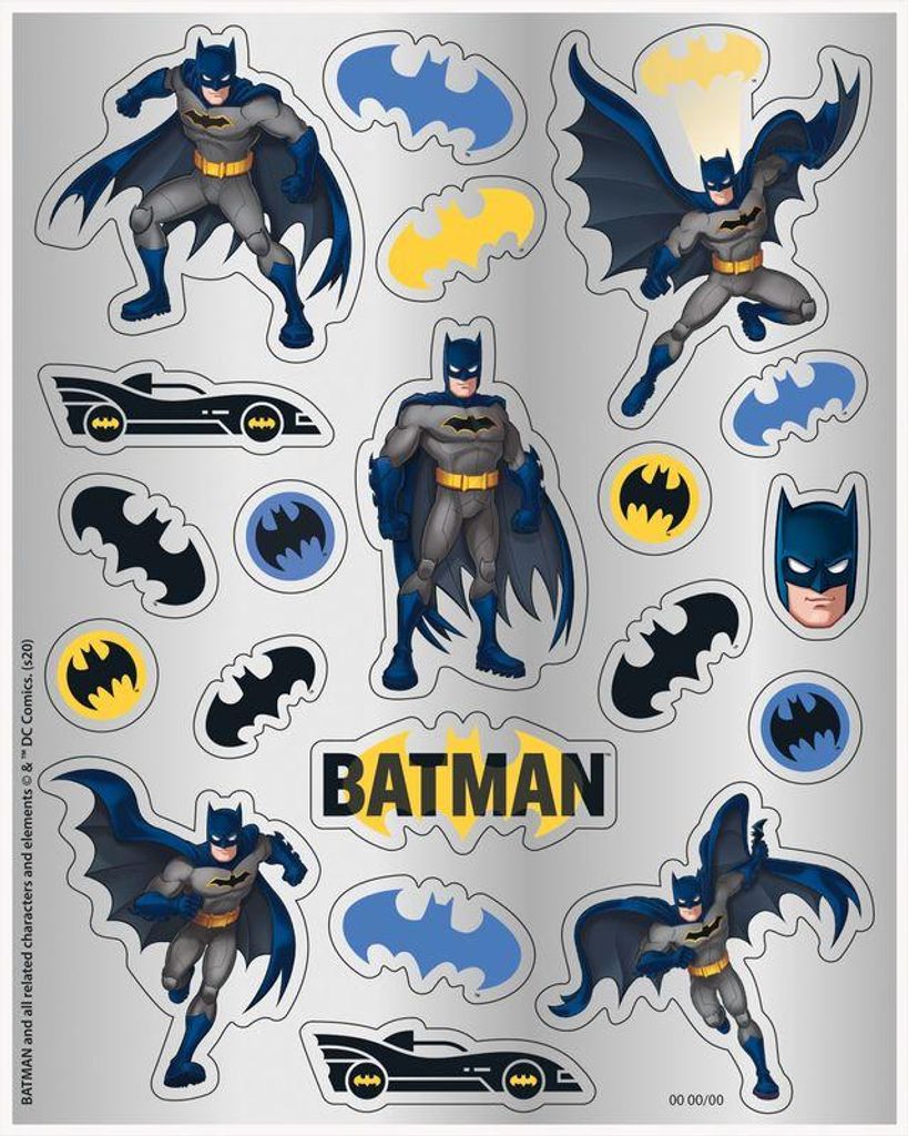 Adesivi di Batman 4 pezzi - taglia unica Immagine del prodotto 