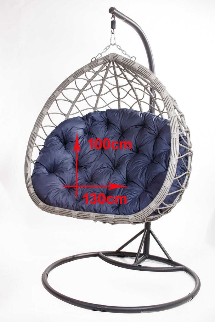 Cuscino per sedia sospesa 130x100cm Lime | Cuscini per Immagine del prodotto 