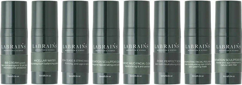 Rituel de soin visage pour peaux mixtes à grasses LabRails, pack 8 unités
