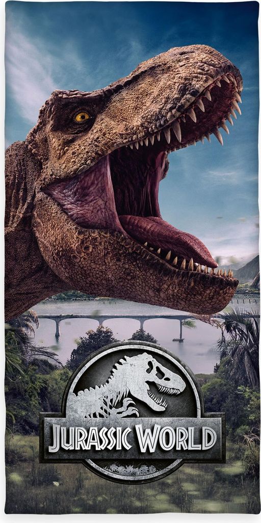 Jurassic World Velours-Handtuch 75 x 150 cm Produktbild 