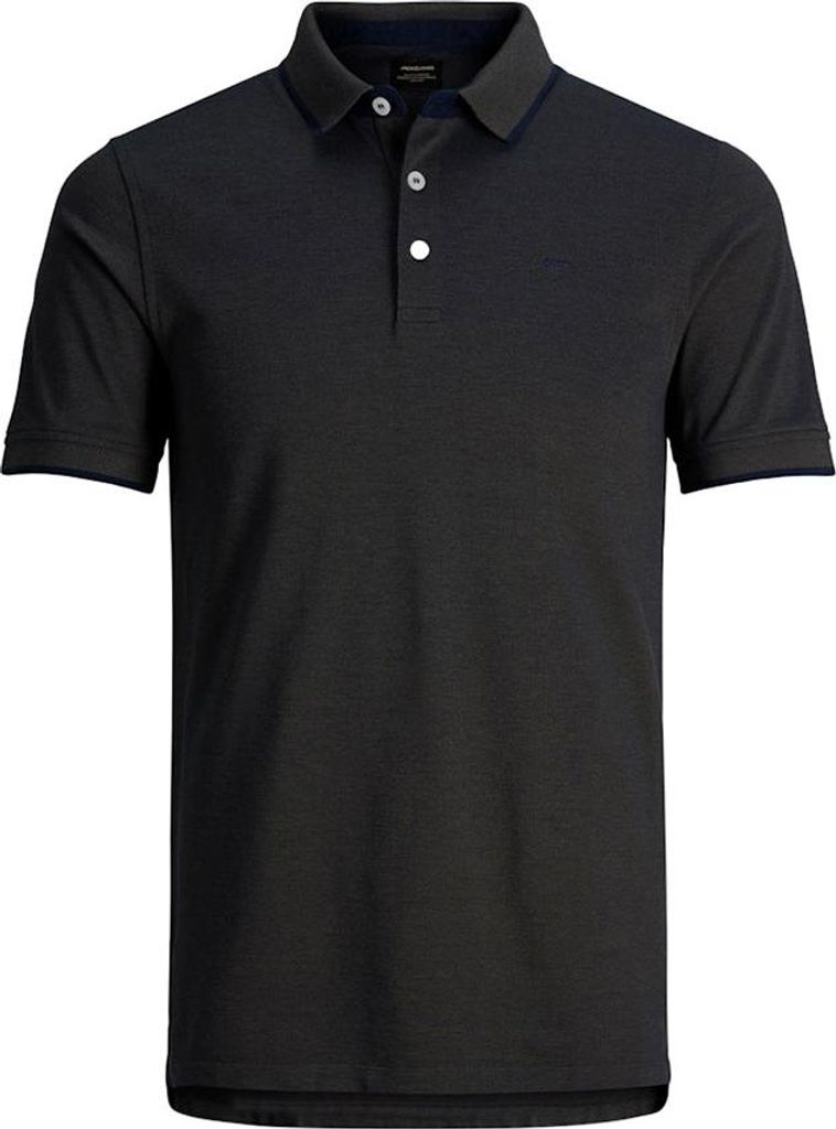 Jack & Jones Essential Paulos Plus Size Kurzarm-poloshirt Schwarz 3XL Mann Schwarz 3XL