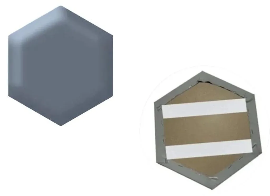 Crédence adhésive hexagonale 3D grise pour rénovation de cuisine DIY
