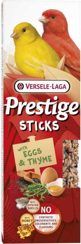 Versele Laga Prestige Sticks Kanarienvögel mit Eiern und Thymian 60 g - Sticks mit Ei und Thymian für Kanarienvögel