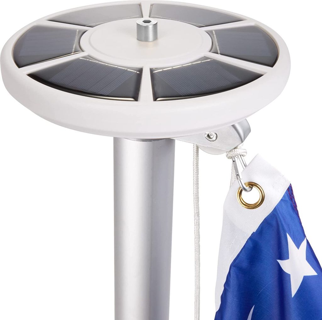 Brubaker Fahnenmast Solar Licht - Solarbetriebenes Produktbild 