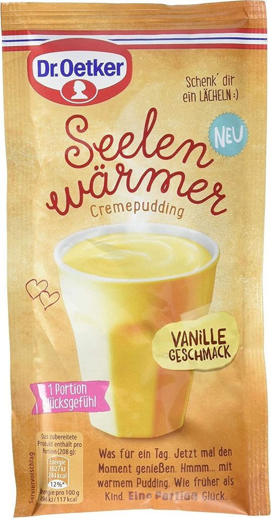 10 x Dr. Oetker - Seelenwärmer Pudding - Vanille - 58g