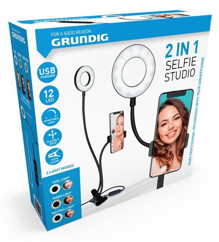 Grundig Selfie Studio Ringlight - Selfie Ringlight - Obrázok produktu 