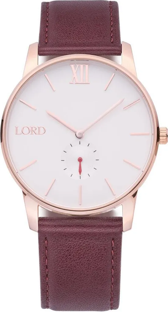 Lord Timepieces Solitude - Orologio Oro Rosa e Pelle Marrone Top