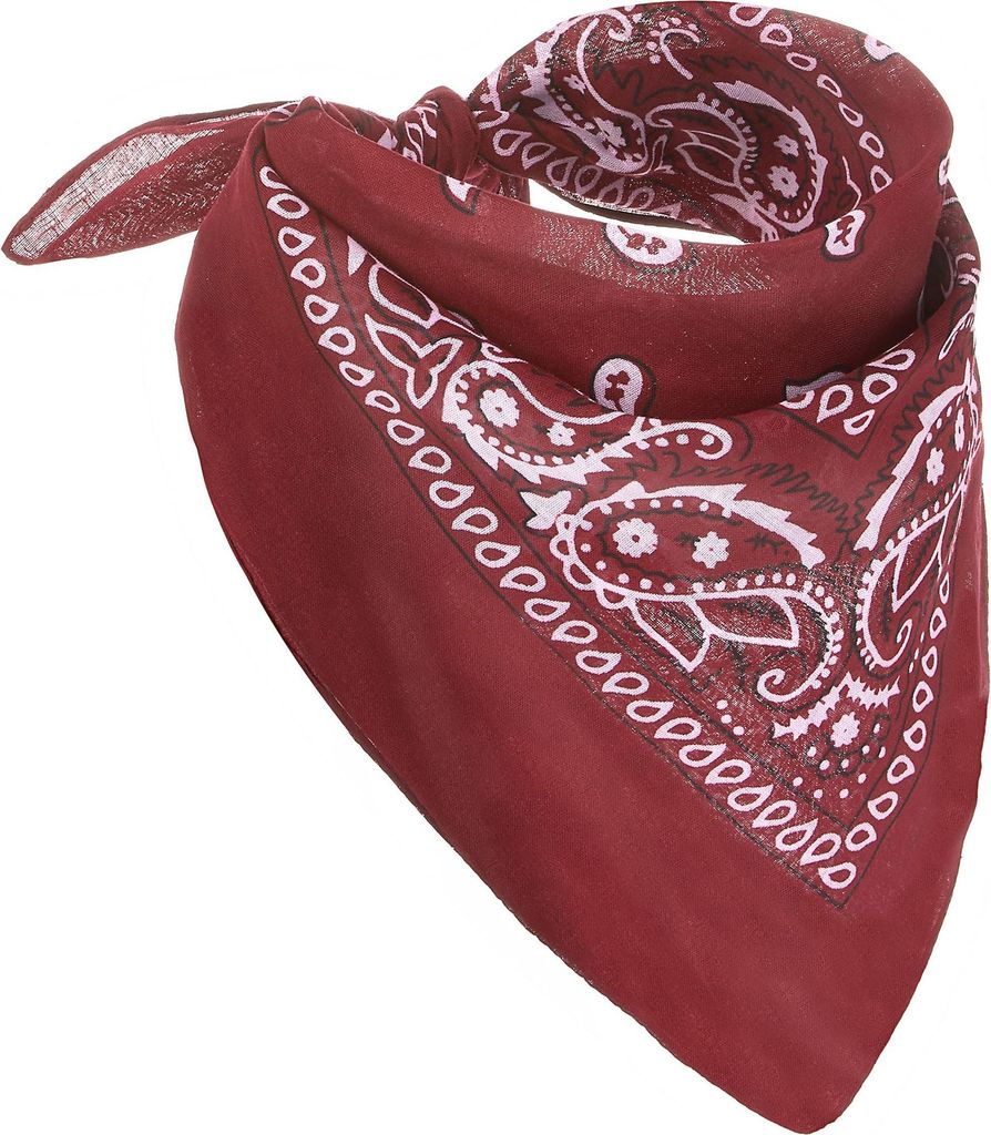 Cowboy Halstuch Bandana rot - Einheitsgröße Produktbild 