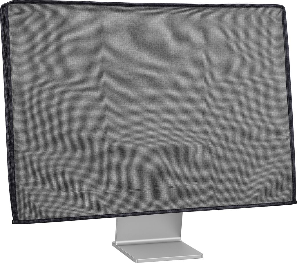 kwmobile Schutzhülle kompatibel mit 31-32" Monitor - Hülle PC Bildschirm - Computer Cover Case - Hellgrau