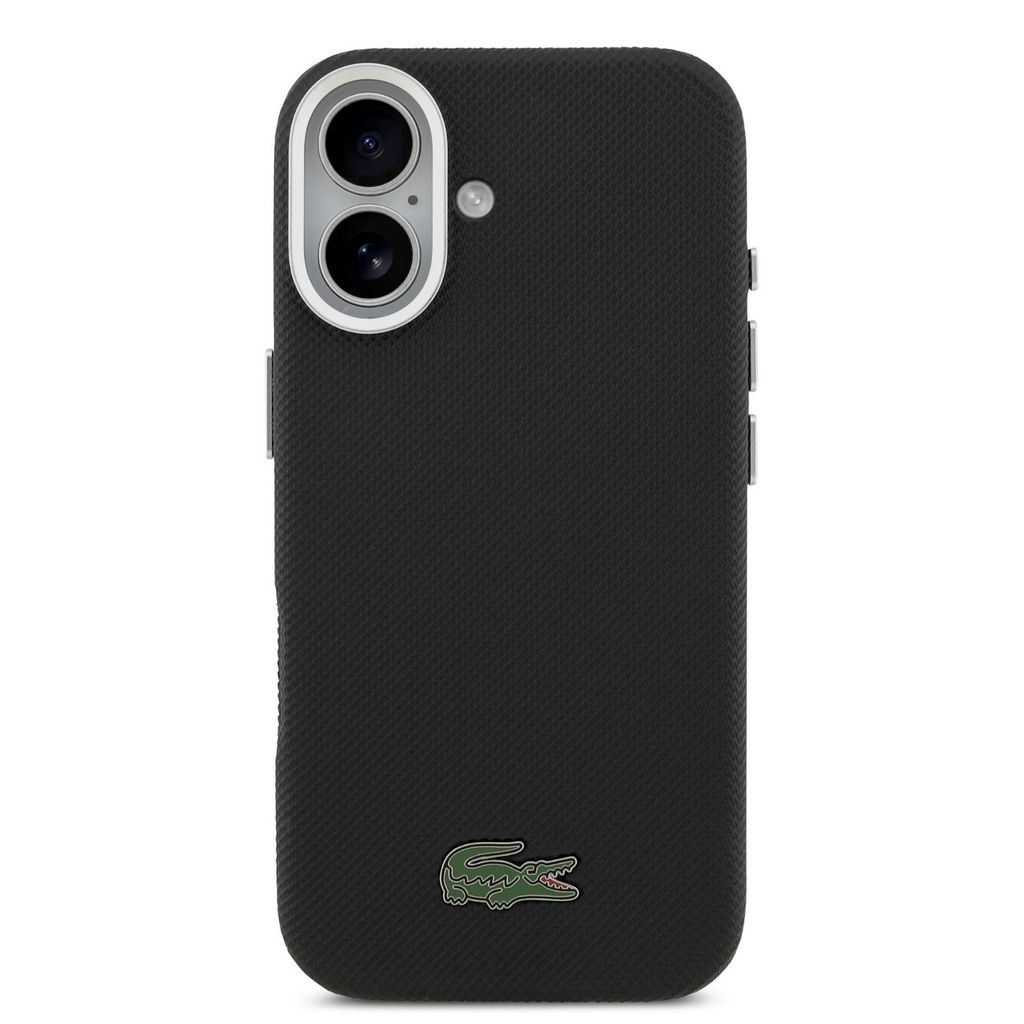 Pouzdro iPhone 17 Lacoste umělá kůže černá logo krokodýl Obrázek produktu 