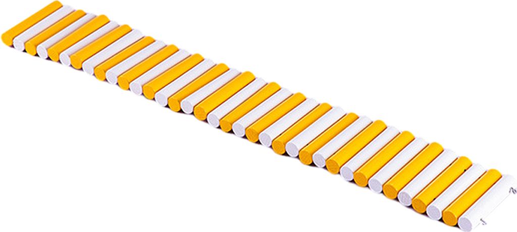 Hamster-Farbbrücke, Biegbare Kletterleiter, Flexible Hängeleiter Aus Holz Für Hamsterkäfig, Holzzaun-Kauspielzeug(40cm,gelb)