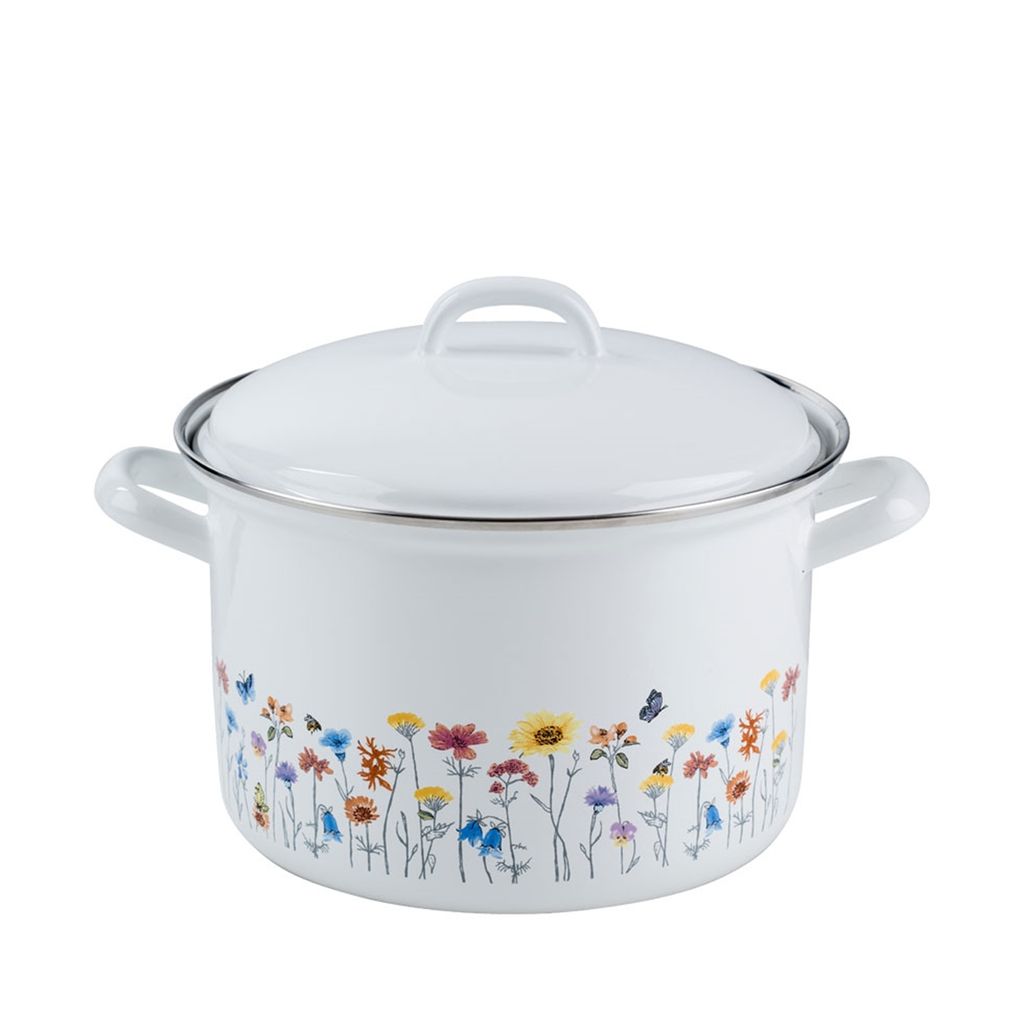 Riess Fleischtopf mit Deckel Ø20cm 3,5 Liter Country Flora Produktbild 
