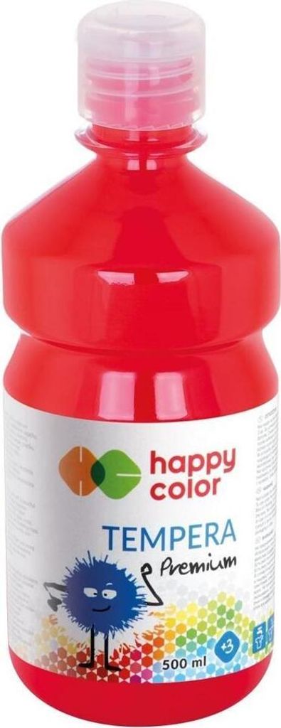 Premium Temperafarbe 500ml rot HAPPY COLOR