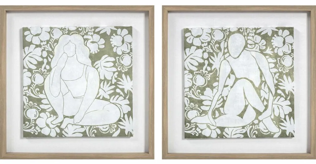 Toile Murale Cristal en Bois MDF Robuste - Déco Design 42 x 42 x 3 cm