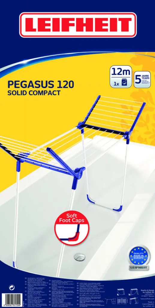 Séchoir Pegasus 120 Solid Compact pour petit appartement et balcon - 13
