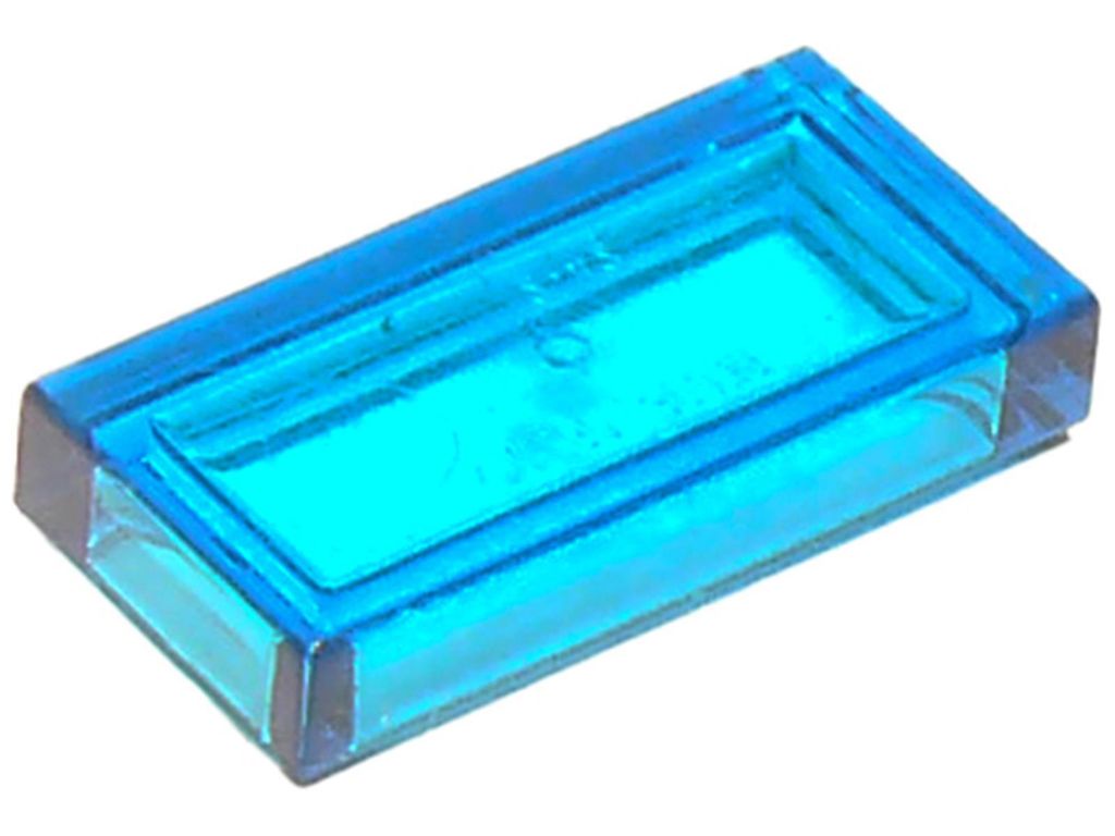 Lego 1x2 Fliesen 3069 - 10 Stück Trans - Dunkelblau