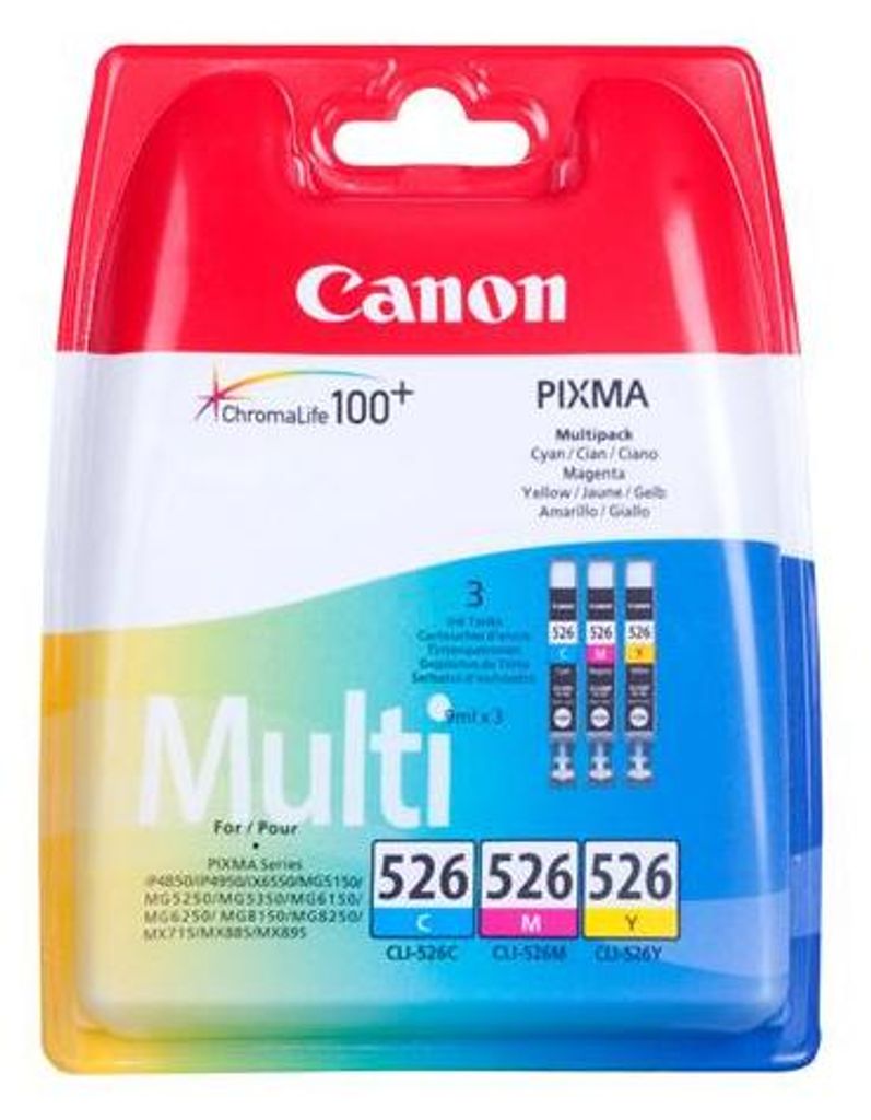 A multipack of Canon ink cartridges in its original packaging.