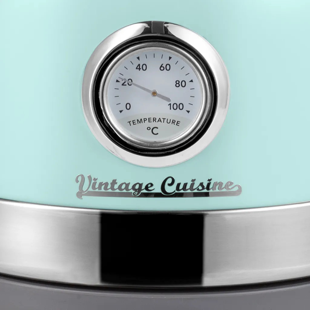 Bouilloire rétro pour thé et infusion précise coloris Mint Pastel