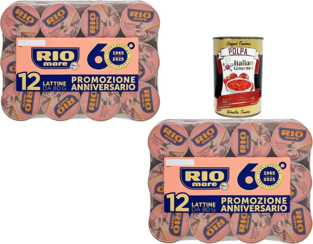 Rio Mare Thunfisch in Olivenöl 24x80g Vorratspacker Produktbild 